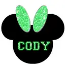 Mickey Head With The Name Cody