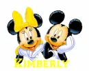 Mickey  & Minnie  With The Name Kimberly