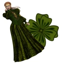 Woman stands on flowers