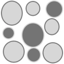grey polka dots
