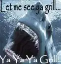 shark with grill