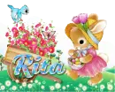 cute spring bunny butterfly Rita