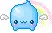blue kawaii cream