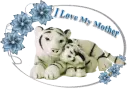 i love my mother cute tiger