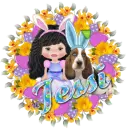 cute girl spring easter Jessi