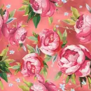 seamless glitter flowers spring background