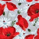 seamless glitter flowers spring background