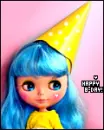 blythe doll birthday hat