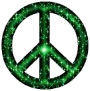 green peace sign