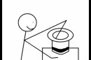 Stickman Magician Hat