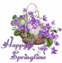 Happy Springtime <Flower Basket>