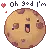 Kawaii ChocolateChip Cookie