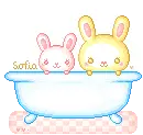 Two Bunnies In A Bathub