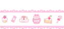 Pink candy border