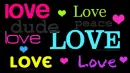 Flashy Love Background