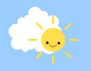 Kawaii Sun&Clouds