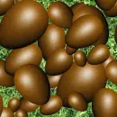 seamless glitter EASTER EGG spring background