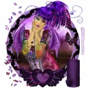 Purple Goth Angel