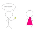 a man doing a engagement fool