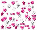 Pink hearts and stars