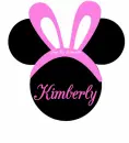 Mickey Head With The Name Kimberly