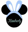 Mickey Head With The Name Kimberly