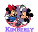 Mickey  And Minnie With The Name Kimberly