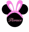 Mickey Head With The Name Florence