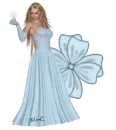 Woman stands on flowers