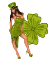 Woman stands on flowers