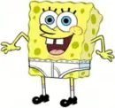 spongebob in his underwear