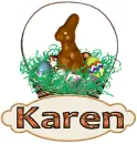 bunny basket Karen
