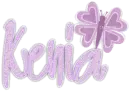 kenia with purple butterfly