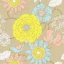 seamless glitter flowers spring background