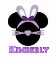 Mickey Head With The Name Kimberly