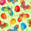 seamless glitter butterfly egg easter spring background