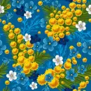 seamless glitter flowers easter spring background