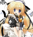 black anf white kitty anime