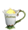 cute easter mug chick andrea