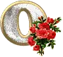 LETTER O WITH ROSES