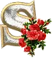 LETTER S WITH ROSES