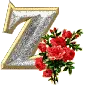 LETTER Z WITH ROSES