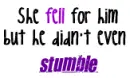 Stumble