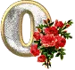 NUMBER 0 WITH ROSES