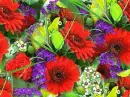 seamless glitter flowers easter spring background