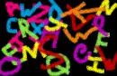 abstract letter scramble