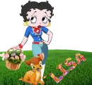 cute Betty Boop easter flower Lisa