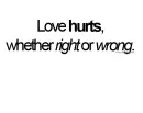 Love hurts