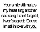 Still in love with you