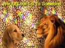 lion and puppy